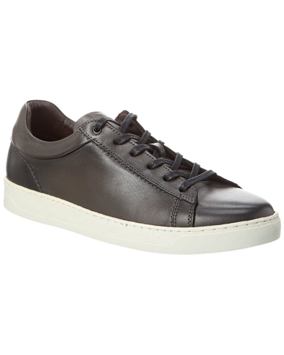 M By Bruno Magli Diego Leather Sneaker In Grey