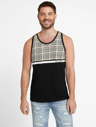 Guess Factory Kinto Color-block Tank In Black