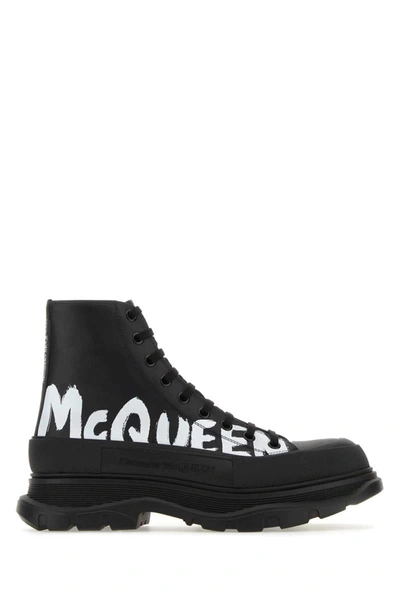 Alexander Mcqueen Ankle Boot Leather In Multi-colored