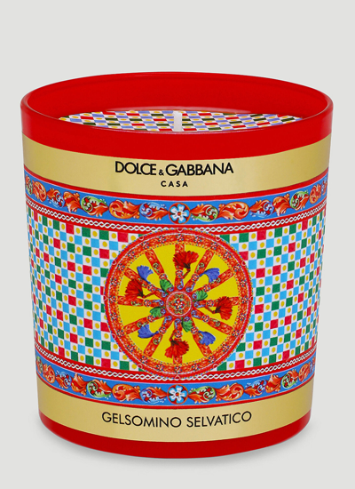 Dolce & Gabbana Casa Scented Candle - Wild Jasmine In Multicoloured