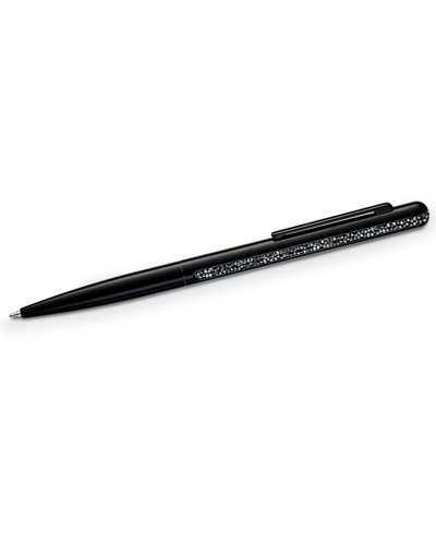 Swarovski Silver-tone Crystal Shimmer Ballpoint Pen In Black