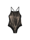Balmain Logo-print Thin-straps Swimswuit In Black