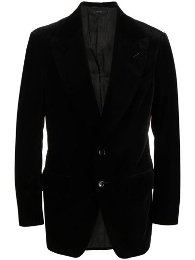 TOM FORD VELVET SINGLE-BREASTED BLAZER