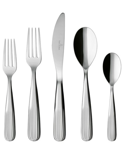 Villeroy & Boch Rose Garden 40 Piece Flatware Set, Service For 8 In Stainless Steel