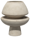 Jamie Young Foundation Decorative Vase In Cream