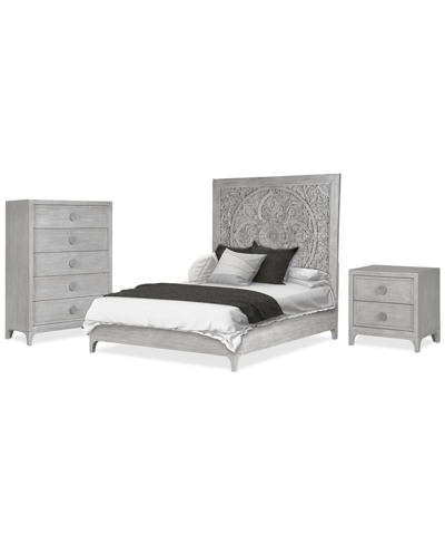 Furniture Boho Chic Full 3-pc. Bedroom Set (bed, Chest & Nightstand)