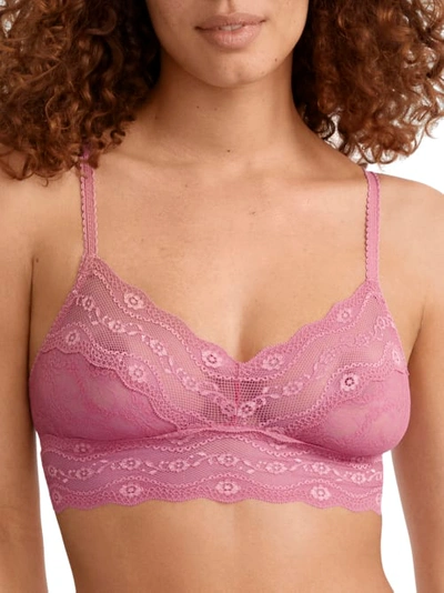 B.tempt'd By Wacoal Lace Kiss Bralette In Mulberry