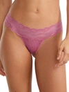 B.tempt'd By Wacoal Lace Kiss Thong In Mulberry