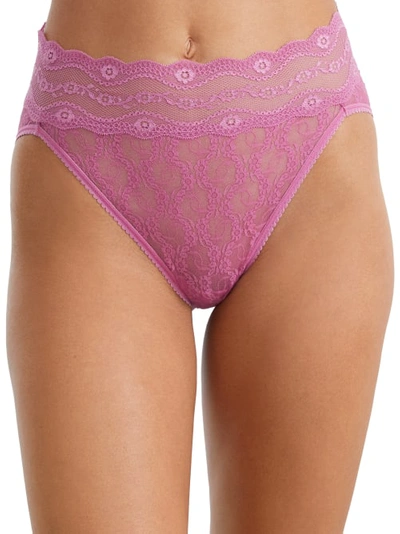 B.tempt'd By Wacoal Lace Kiss Hi-cut Brief In Mulberry