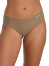Calvin Klein Invisibles Hipster In Grey Olive