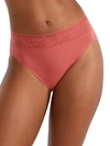 Wacoal Comfort Touch Hi-cut Brief In Garnet Rose