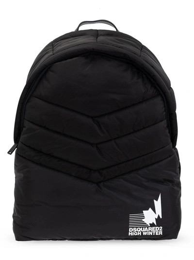 Dsquared2 Black Logo Backpack