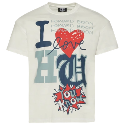 For The Fan Mens  I Heart Hampton T-shirt In White/multi