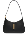 Demellier Large Tokyo Smooth Leather Shoulder Bag In Black