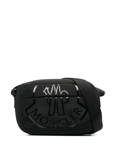 Moncler Logo-print Camera Bag In Black