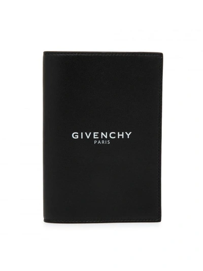 Givenchy Logo Passport Holder In Black
