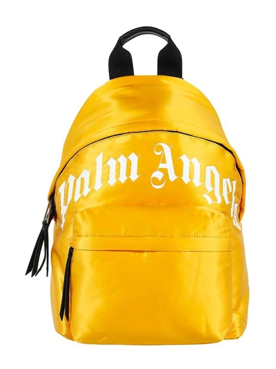 Palm Angels Yellow Logo Backpack
