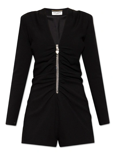 SAINT LAURENT SAINT LAURENT LONG SLEEVES JUMPSUIT,62e744a6-4d6f-6a52-5275-95d2e0dd7f11