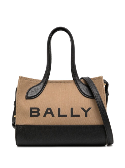 Bally Logo-print Colour-block Bag In Blue