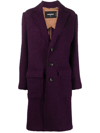 Dsquared2 Single-breasted Coat In Multicolor