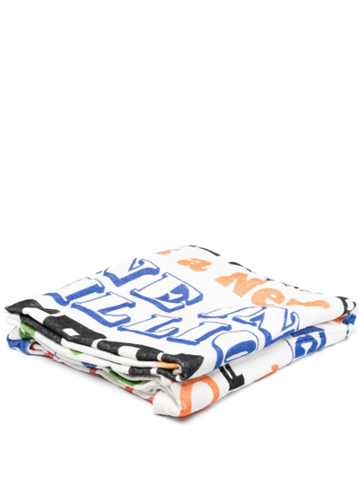 Martine Rose Slogan-print Towel Tote Bag In White