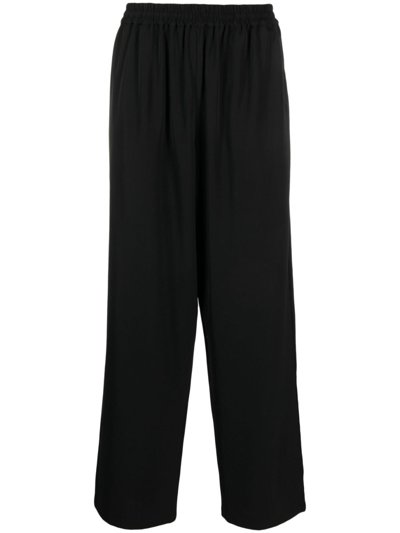Acne Studios Mohair Wool Jogger Trousers In Black