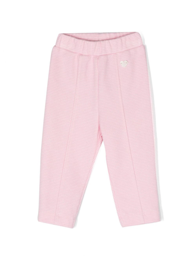 Monnalisa Babies' Heart-appliqué Track Pants In Pink