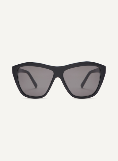 Dkny Women's City Native Modern Rectangle Sunglasses In Black Crystal