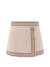 Gucci Women Linen Blend Skirt In Beige
