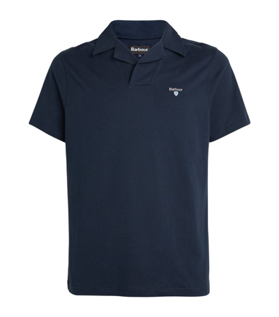 Barbour Men's Consett Embroidered Logo Short Sleeve Polo Shirt In Navy