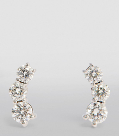 Melissa Kaye White Gold And Diamond Aria Stud Earrings