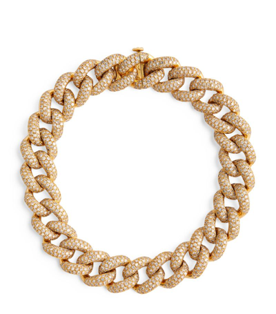 Shay Yellow Gold And Diamond Links Bracelet