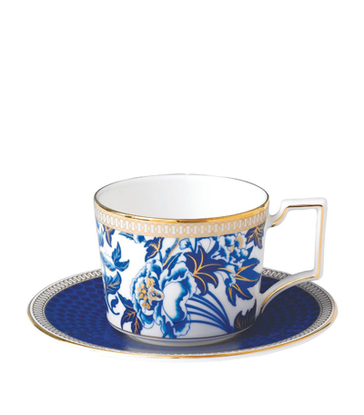Wedgwood Hibiscus China Espresso Cup And Saucer Set In Multi