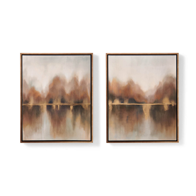Frontgate Set Of 2 Warm Horizon Diptych Giclee Print