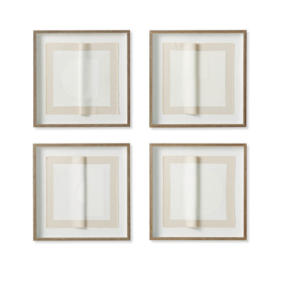 Frontgate Set Of 4 Textual Studies Wall Art