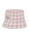 PRADA CHECK CROCHET BUCKET HAT