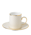 WEDGWOOD ARRIS COFFEE CUP AND SAUCER