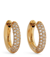 ENGELBERT YELLOW GOLD AND DIAMOND ABSOLUTE CREOLES EARRINGS