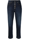 DONDUP INDIGO BLUE STRETCH-COTTON JEANS