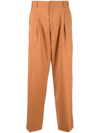 COSTUMEIN AMBER ORANGE CROPPED TAILORED TROUSERS