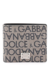 DOLCE & GABBANA JACQUARD LOGO BI-FOLD WALLET