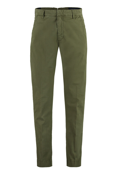 Hand Picked Mantova Cotton Trousers In Green