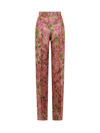 Del Core Pantaloni In Pink/green