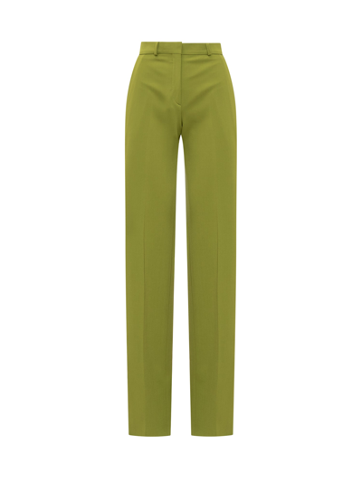 Del Core Pressed-crease Straight-leg Trousers In Green