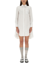 Thom Browne Women's Cotton Shirtdress In Bianco