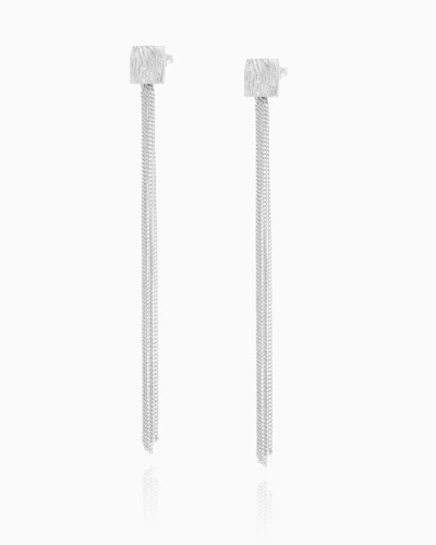 Federica Tosi Earring Long Daisy Silver