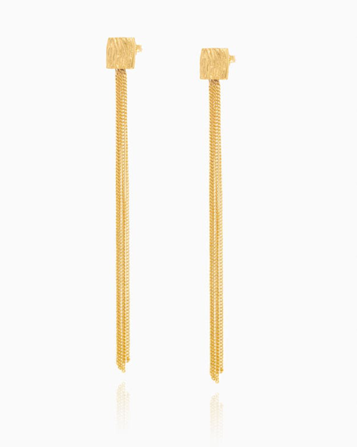 Federica Tosi Earring Long Daisy In Gold