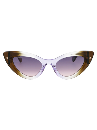 Dsquared2 D2 0092/s Sunglasses In 2roo9 Marrone Lilla