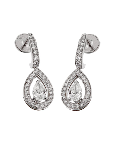 Heritage Fred Of Paris Fred Of Paris 18k 1.62 Ct. Tw. Diamond Lovelight Drop Earrings (authentic Pre- Owned)