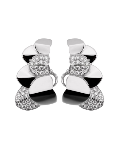 Heritage Fred Of Paris Fred Of Paris 18k 0.88 Ct. Tw. Diamond Double Arc Earrings (authentic Pre- Owned)